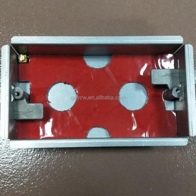 China Strip 2, Industry 35mm Electrical Fire Rated GI Metal Boxes With Galvanized Finish for sale