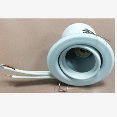 China DZ Commercial Adjustable Downlight WHITE, Fire Rated Downlighter, Flamguard, W/loose Wire for sale