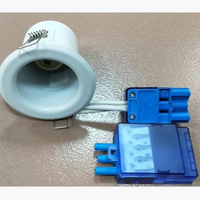 China Commercial WHITE Fixed Downlight, Fire Rated Downlighter, W/flow Quick Fix Connector for sale