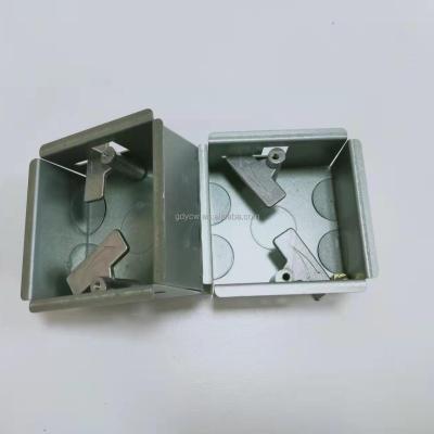 China Electrical industry 35mm, hot sale, 1 gang, fire rated gi metal boxes with galvanized finish for sale