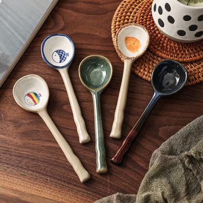 China 2022 Viable Ceramic Food Grade Matcha Teaspoon Teaspoon Mini Doser for sale