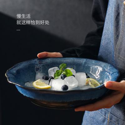 China Viable Wholesale Japanese Style Salad Bowl Large Ceramic Mixing Bowl For Home for sale