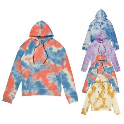 China Anti-wrinkle Women's High Quality 100% Cotton Autumn Plus Size Hoodie Link Dye Fashionable Women's Casual Hoodies for sale