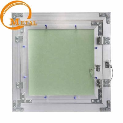 China Ceilings And Walls Aluminum Access Panel With String Hook Ceiling Hatch for sale