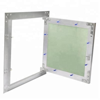 China Aluminum Ceilings And Walls Access Panel Frame With Spring Hook And Green Plasterboard for sale