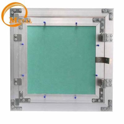 China Ceiling And Wall Push Lock Plasterboard Inlay Light Aluminum Drywall Access Panel for sale