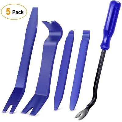 China Automotive Auto Tool Kit No-Scratch Pry Tool Parts 5PCS Trim Removal Kit for Car Door Clip Panel and Audio Dashboard Dismantle -5PCS for sale