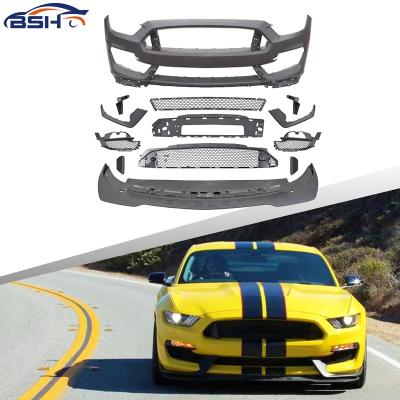 China GT350 R GT350 R Styling Car Body Kit Front Bumper Lip Grille For Bumper Mustang 2015-2017 for sale