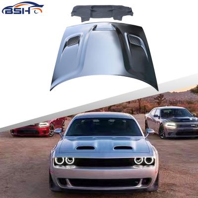 China Hellcat 2015 2015-2021 Hellcat Styling Car Front Bumper Aluminum Hood For Dodge Challenger 2015 for sale