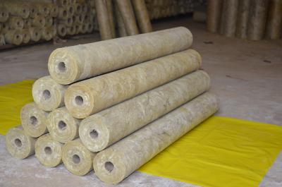 China Grueso ligero 25m m - 100m m de stonewool del aislamiento termal del tubo en venta