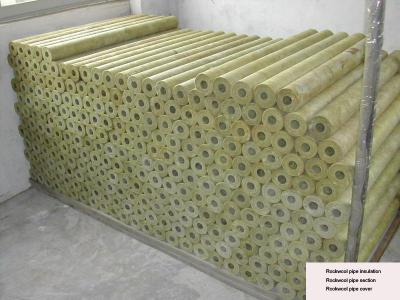 China Aislamiento rígido del tubo de stonewool, sección del tubo de stonewool diámetro de 22 - 529 milímetros en venta