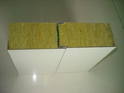 China Yellow 100mm stonewool Insulation Board Fire Resistant For Steel Sandwich Panel for sale