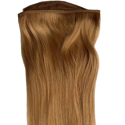 China Silky Straight Wave USA Market 3 Layers Machine Hair Weft Extension Double Drawn Thick Hair End for sale