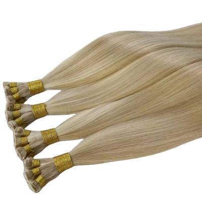 China Silky Straight Wave Real Human Hair Micro Link Beads Hair Weft Extension Double Drawn for sale