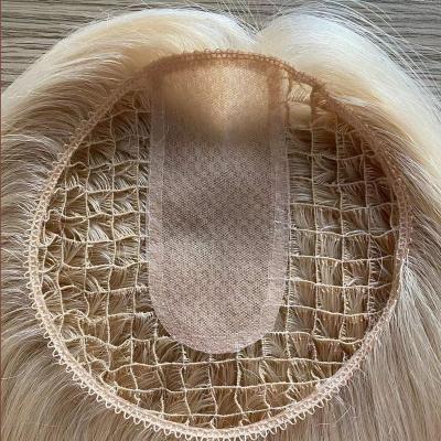 China Straight Isreal Popular Fish Net Human Hair Topper For Women High Quality Virgin Cuticle Hair for sale