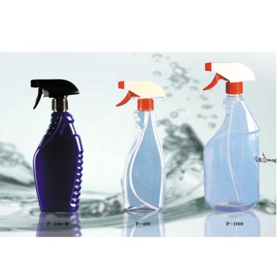 China Plastic cleaner trigger spray bottle shape and capacity various PET liquid NC HR trigger sprayer sprayer P series kinds of liquids; EIB for sale