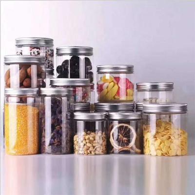 China Freshness Retention High Transparent Clear Plastic Candy Jar With Lid for sale