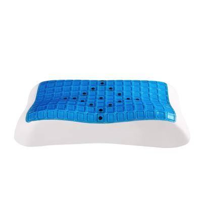 China Folded Magnetic Massage Gel Memory Foam Travel Hotel Soft Reduce Pressure Bed Pillow Comfortable Eco-friendly Sleep for sale