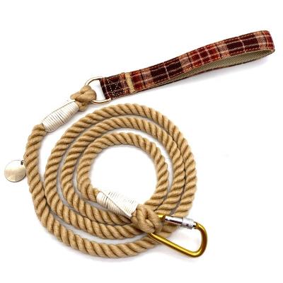 China Viable Wholesale Custom Braided Cotton Dog Leash Rope for sale