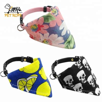 China Adjustable DETACHED Cat Scarf Neckerchief Pet Tie Puppy Dog Bandana Collars Accessories for Small Medium Large Dogs for sale