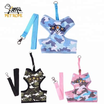 China Viable Camouflage Pets Chest Strap Puppy Cat Dog Leash Harness For Dogs Large Small Animal Leashes Pet Walking Products for sale