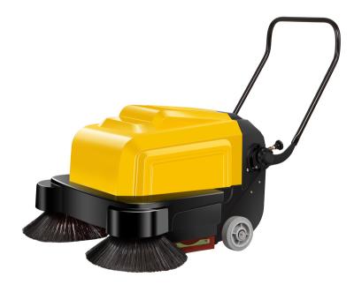 China MN-P100AS Hotels Electric Manual Sweeper Walk Behind Sweeper With Battery Power for sale