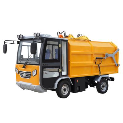 China MN-H92 Hotels Electric Garbage Truck Battery Powered Waste Collecting Machine Side Load 240L Trash Garbage Vehicle for sale