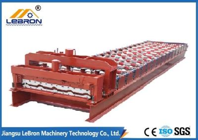 China 45# high grade color steel by CNC control system glazed tile roll forming machine for sale