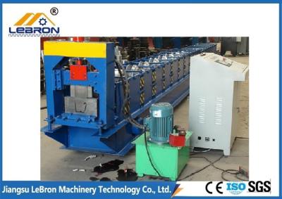 China Hydraulic guillotine  Metal Gutter Roll Forming Machine  CNC Control for sale