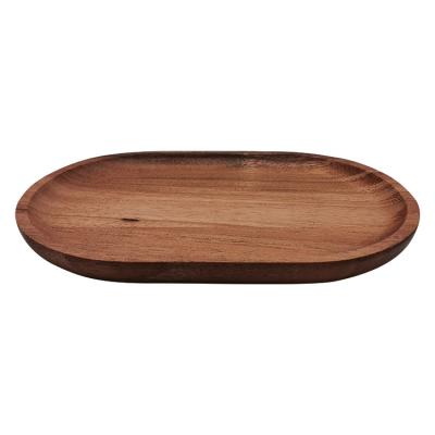 China High Quality Acacia Wooden Oval Tea Set Catering Service Tray From China Viable Manufacturer for sale