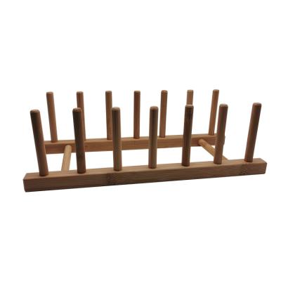 China 2022 Hot Selling Viable Store Kitchen Supplies Rack Rack Four Seasons High Quality Bamboo Universal Dish Rack for sale