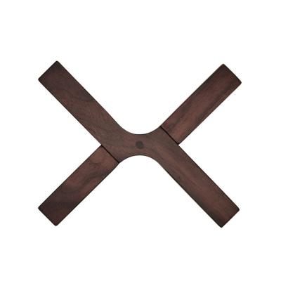 China Walnut Design Fashion Cup Walnut Selling Coaster Walnut Place Wooden Mat Heat Resistant Foldable Warm Sustainable Walnut Premium Mat for sale