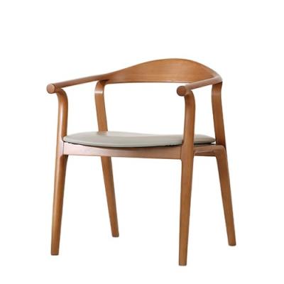 China Soft Case Dining Chair With Leather Cushions Luxury Solid Wood Dining Chair Home Light Modern Chair for sale