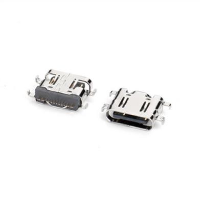 China Usb 3.1 type c connector 16pin Sinking 0.8mm SMT Female USB Port 16PIn C-Type Connector for sale