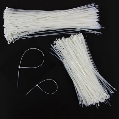 China Hot Selling Eco-friendly Self-locking Plastic Nylon Cable Ties Buckle Wire Loop Fastener Black Buckle Various Specifications for sale