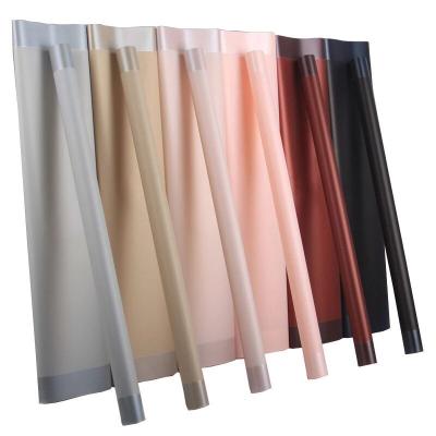 China Fog gold edge paper new simple pure color film frame soft lightweight outdoor waterproof wrapping paper for sale