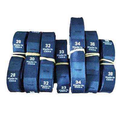 China Durable Cheap XS S M L XL Apparel Woven Number Tag Size Label Clothing Woven Tags for sale