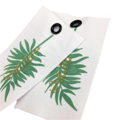 China Recyled Maker Custom Recycled Printed Hang Tag Canvas Swing Tag Hang Tag for sale