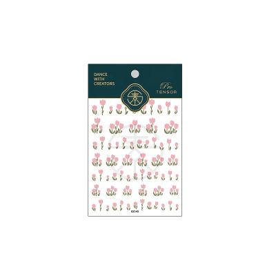 China Fashion Rose Series 3 D Self Adhesive Eco-Friendly Nail Art Stickers for sale