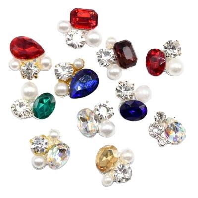 China Easy Apply Nail Art Rhinestones Wholesale Crystal Jewelry Nail Charms Accessories for sale