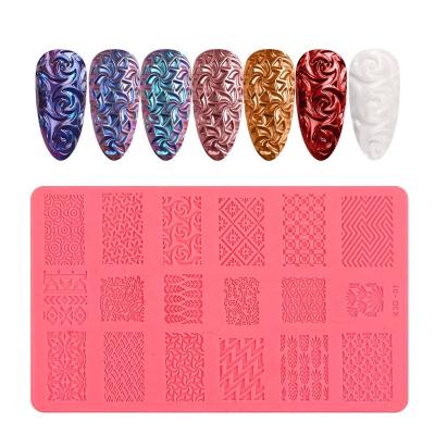 China Excellent Nail Art Effect Newest 3D The Three Dimensional Relief Silicone Nail Punching Machine for sale