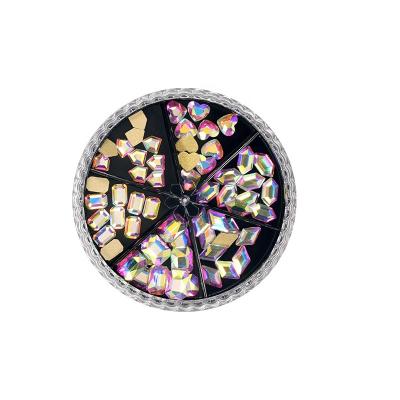 China Newest Nail Decoration Mix Ab Size Mixed Designs Magic Diamond 3d DIY Nail Art Decoration for sale