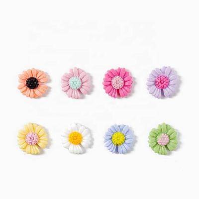 China Easy Apply 12MM 3D Daisy Flowers Beautiful Decoration Nail Art 8pcs/bag Spring Flower Nail Accessories for sale