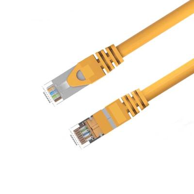 China CAT7 Ethernet Patch Cable Gold Plated Touch Shell SSTP Network Cable Shielded Ethernet Cable up to 10 Gigabit CAT7 for sale