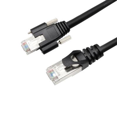 China High Speed ​​S/STP Cable, 1x Horizontal Screw CCD Camera Gige Vision Camera CAT6 Gigabit Ethernet Lock for sale