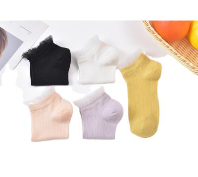 China QUICK DRY socks with ruffles for woman and girls Logo Big cute or little girls ruffle socks for sale