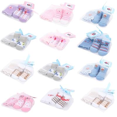 China QUICK DRY Newborn Baby Headbands With Socks For Baby Socks Gift Set Cotton for sale