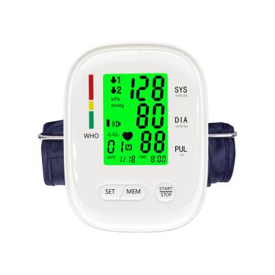 China New Type Plastic Model Automatic Blood Pressure Monitor Sphygmomanometer Digital Blood Pressure Monitor Three Color ARM Devices for sale