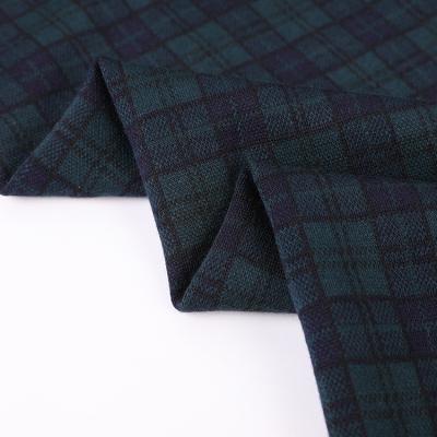 China Double Faced High quality garment knitted fabric luxury polyester knitted jacquard fabric for sale