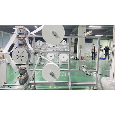 China Surgical Medical Face Mask Making Machine Factory Direct Selling Head Cross Machine Ear-Loop Making Face Mask Machine Automatic Flat Face Mask Machine for sale